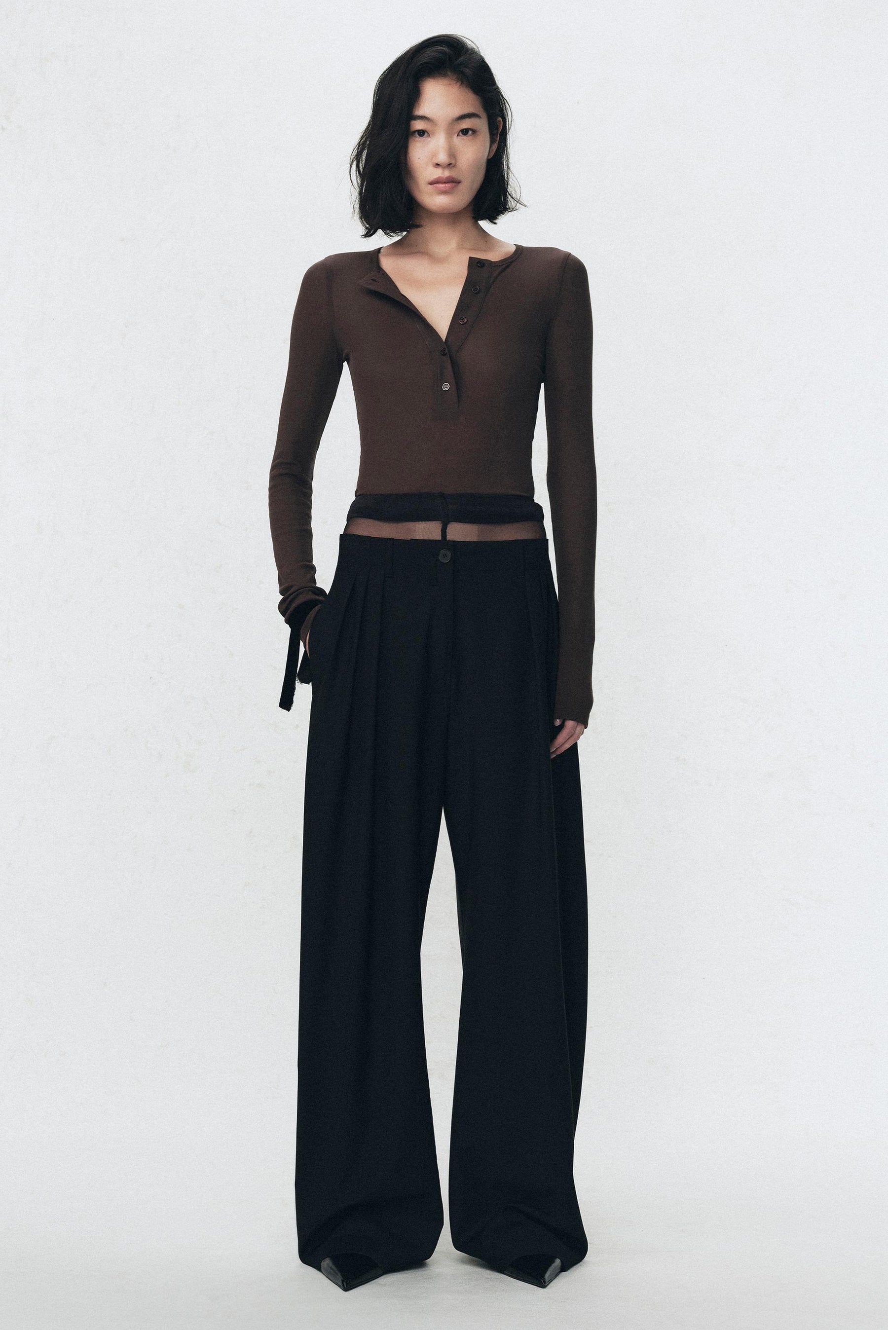 Henley Collar T-Shirt