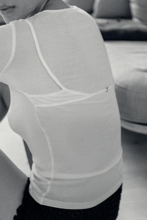 Lyocell T-Shirt with Back