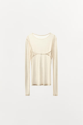 Lyocell T-Shirt with Back