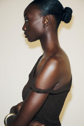 Textured Asymmetric Fashion Top