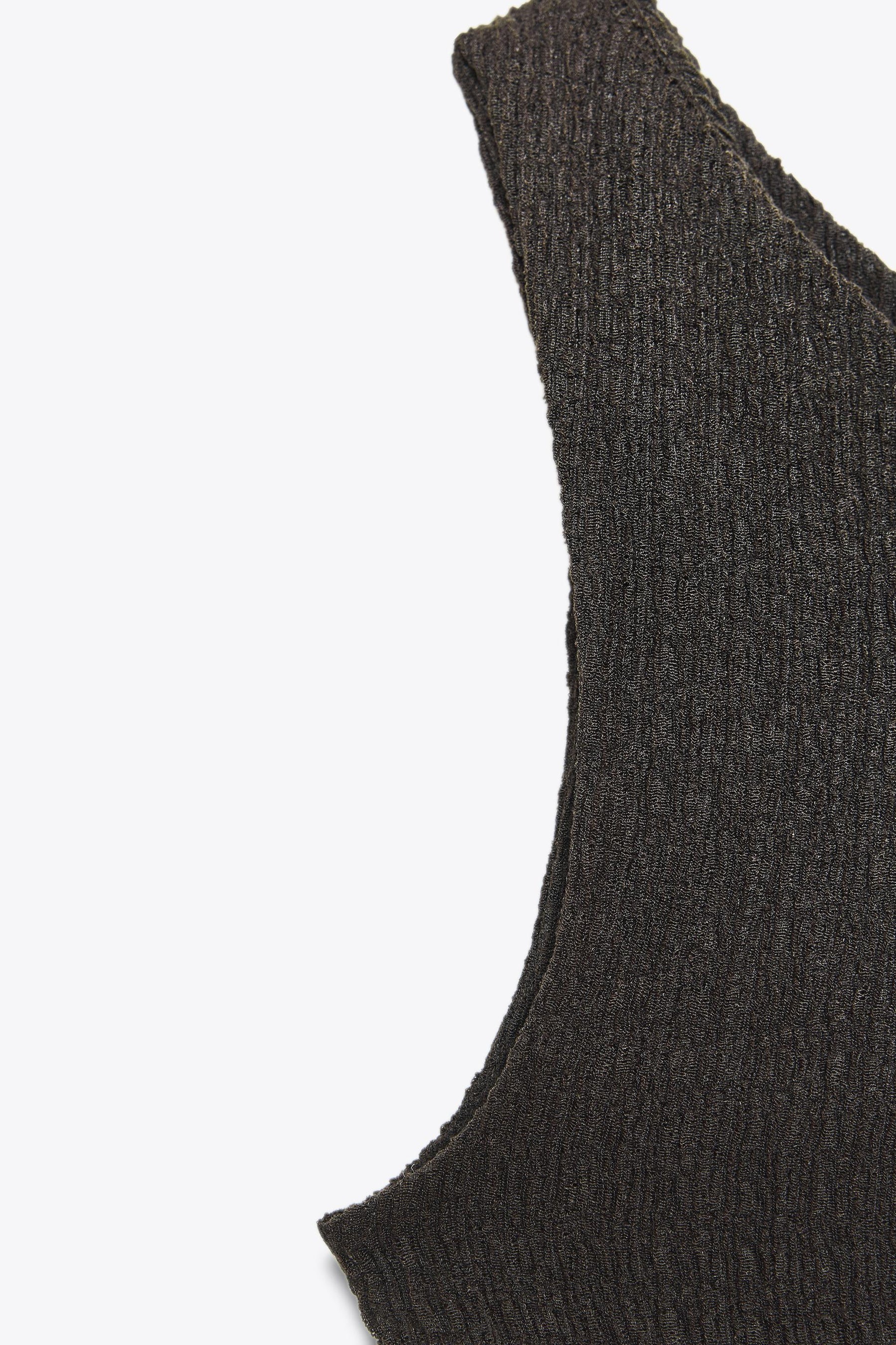 Textured Asymmetric Fashion Top