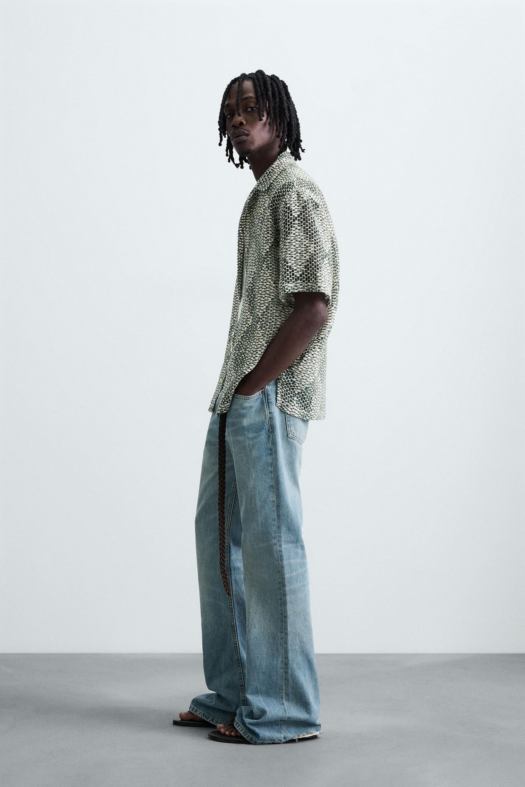 CROCHET TEXTURED SHIRT - Image 4