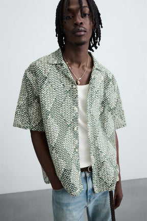 CROCHET TEXTURED SHIRT - Image 5