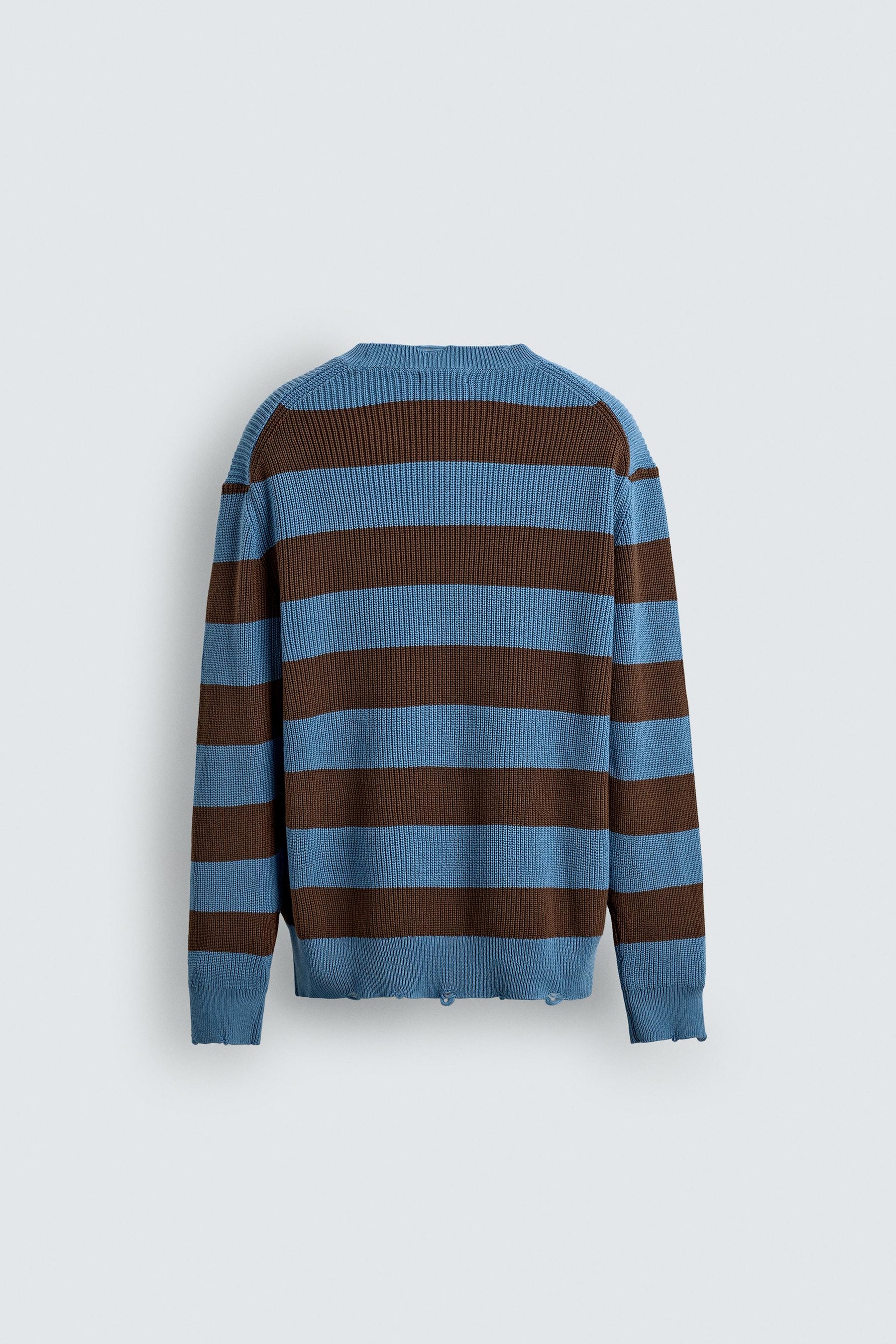 STRIPED PURL KNIT SWEATER - Image 8