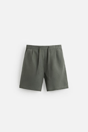 100% LINEN BERMUDA SHORTS - Image 7