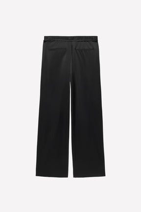 Viscose-Wool Trousers with Belt - Image 2