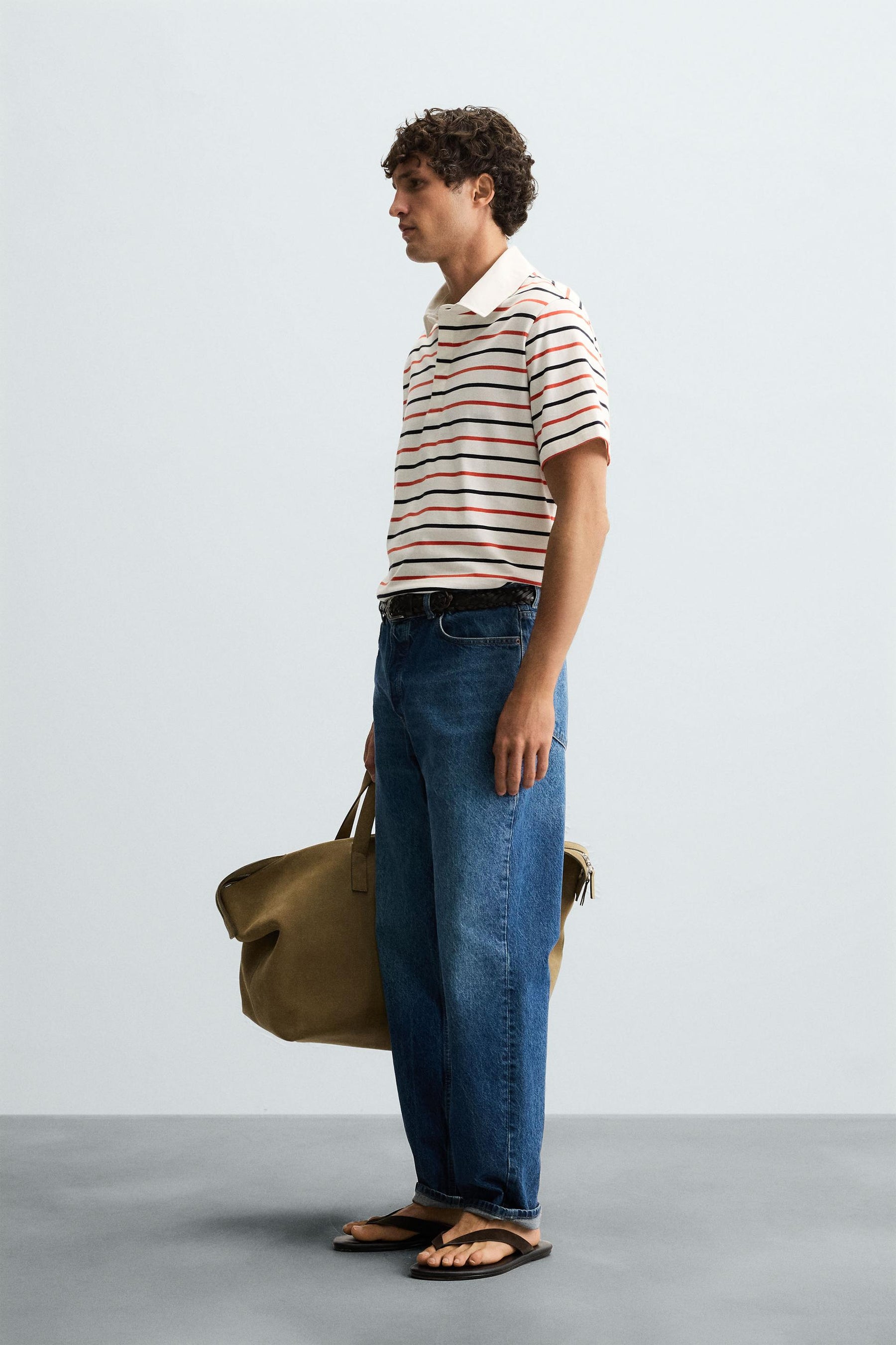 STRIPED POLO SHIRT - Image 4