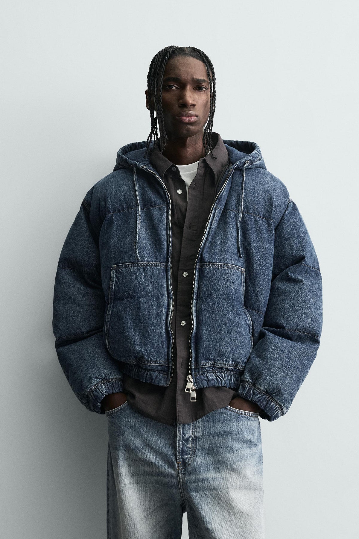 QUILTED DENIM JACKET - Image 2