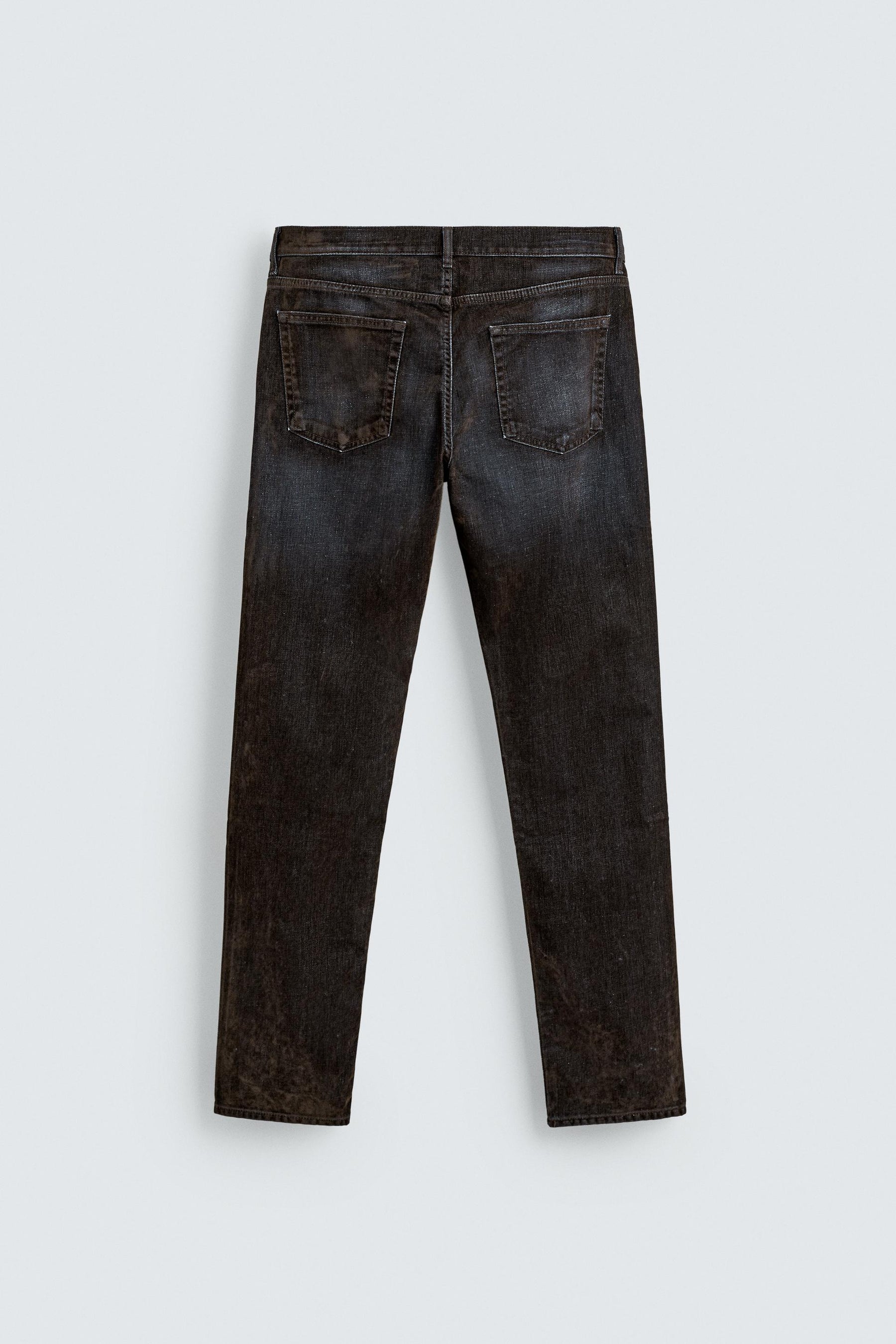 RELAXED FIT FLOCKED VELVET JEANS - Image 8