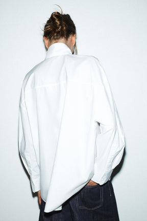 Oversized Poplin Shirt with