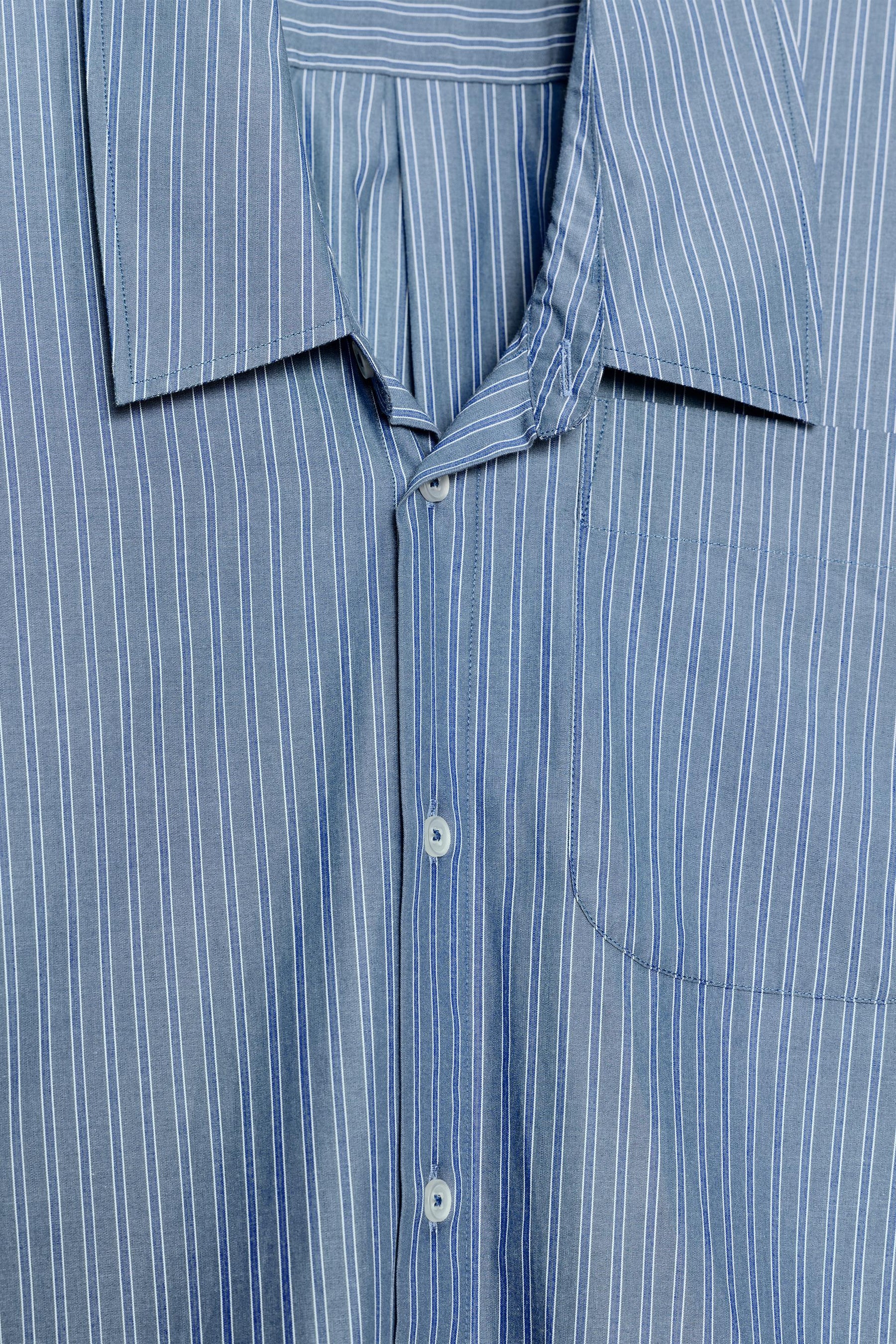 Striped Poplin Shirt