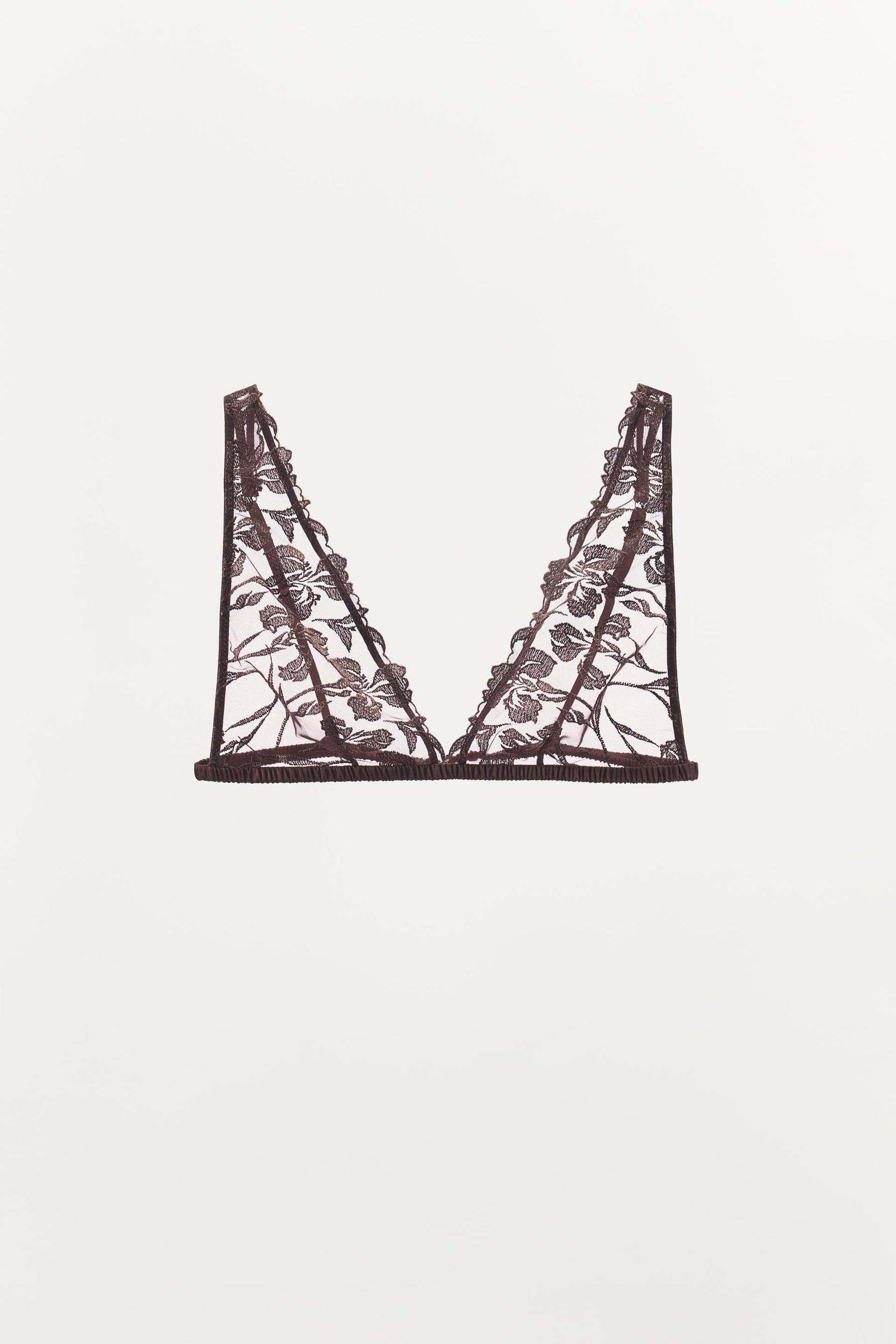 Embroidered Lace Bralette