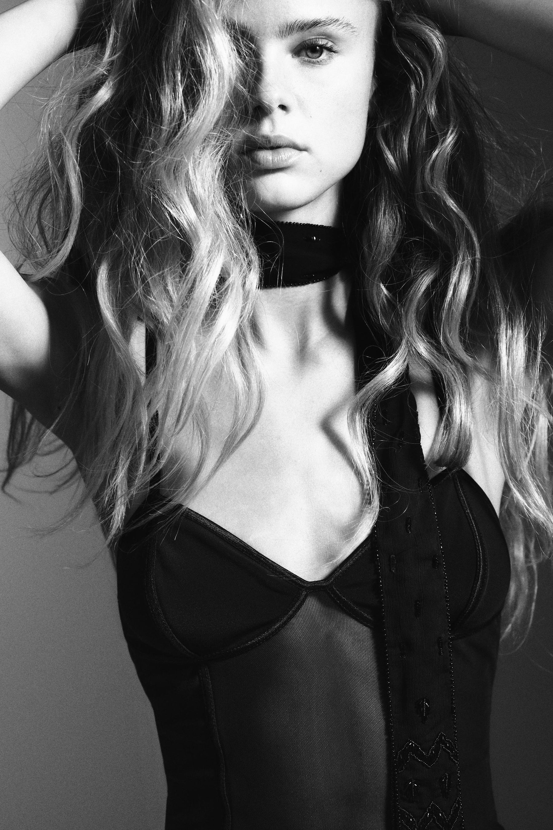 Tulle-Trimmed Corset