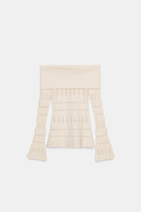 OPENWORK OFF-THE-SHOULDER JUMPER - Image 6