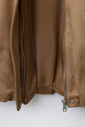 FAUX SUEDE BOMBER JACKET - Image 7