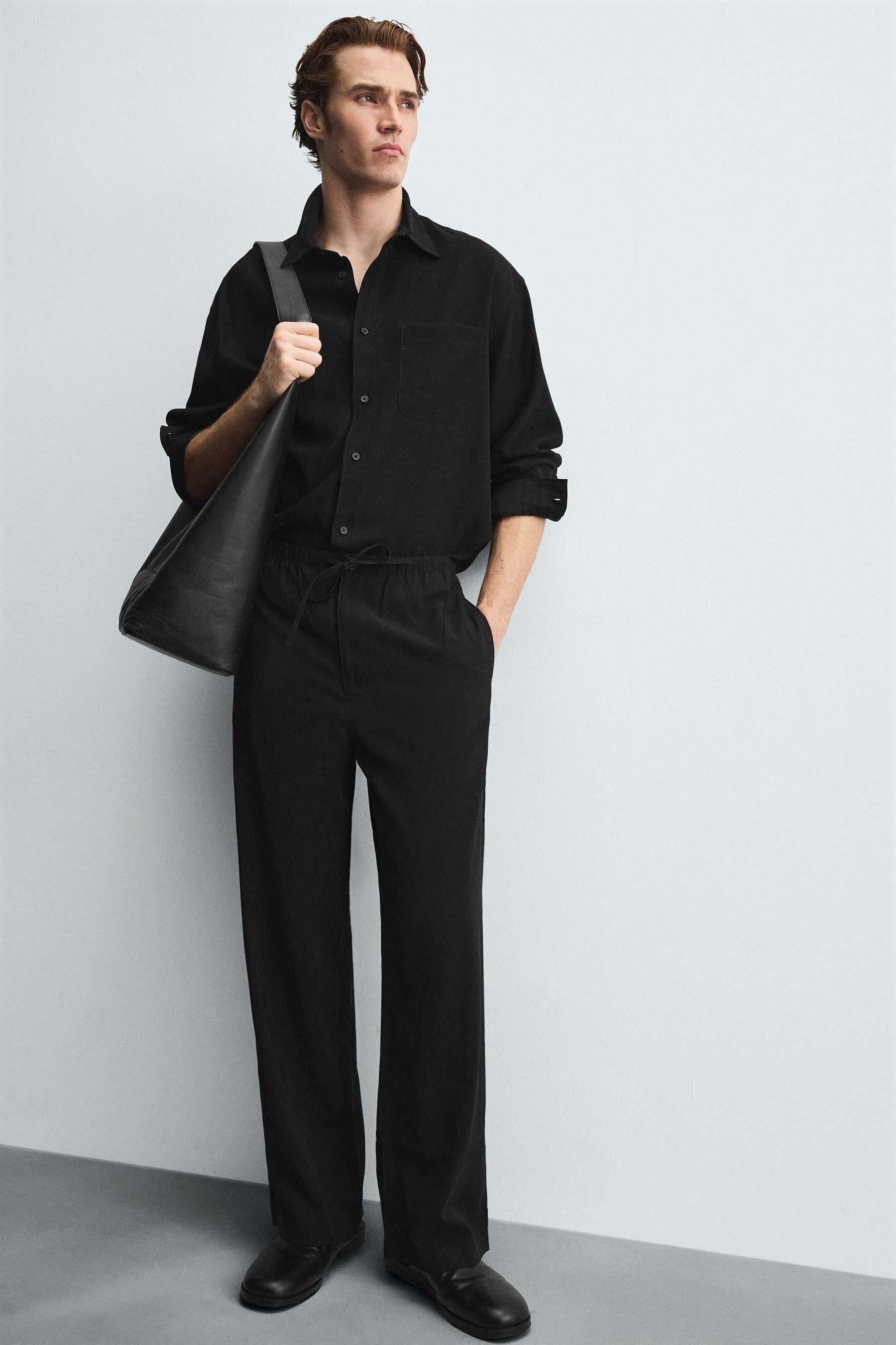 RELAXED FIT FLOWING TROUSERS - Image 6