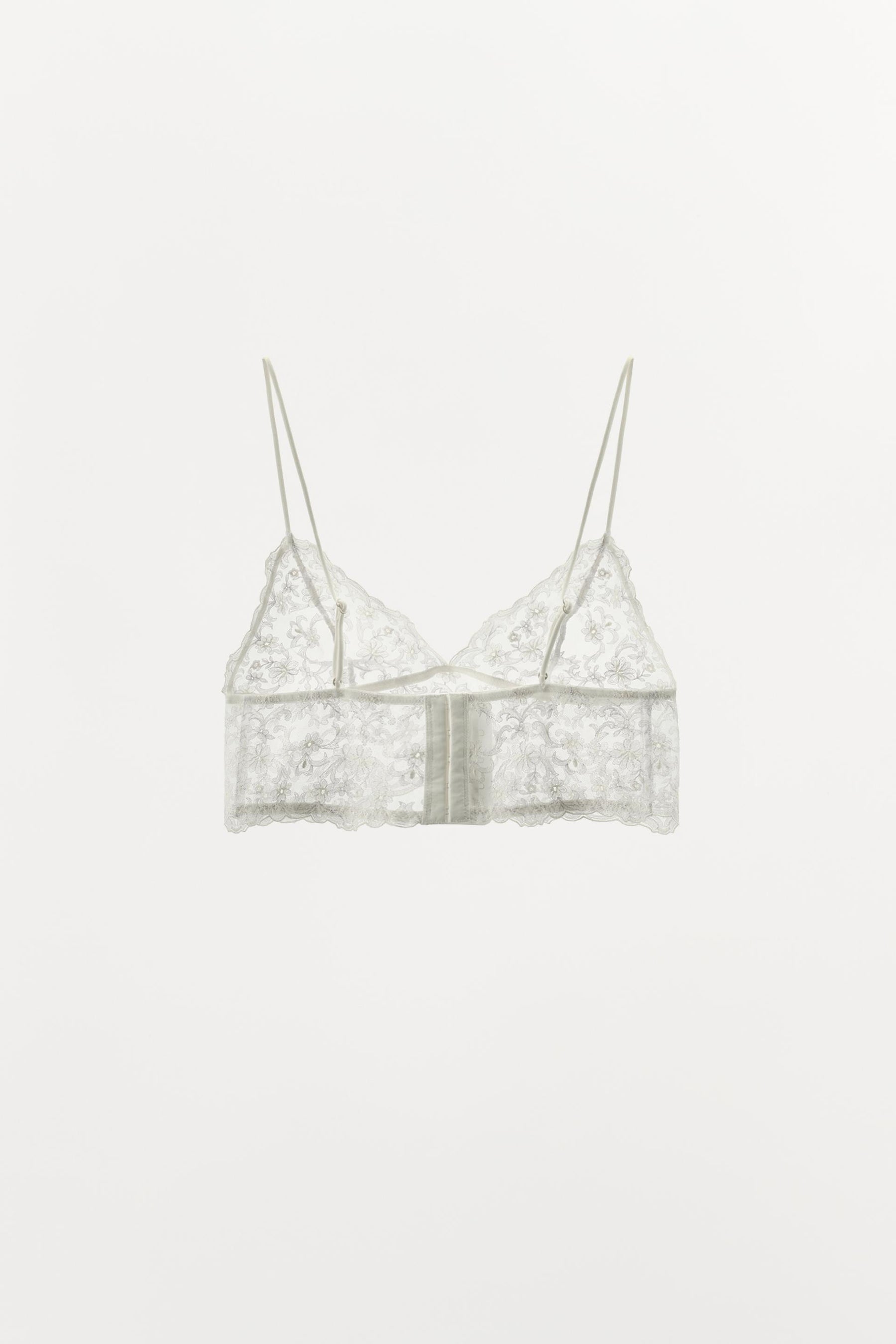 EMBROIDERED LACE BRALETTE