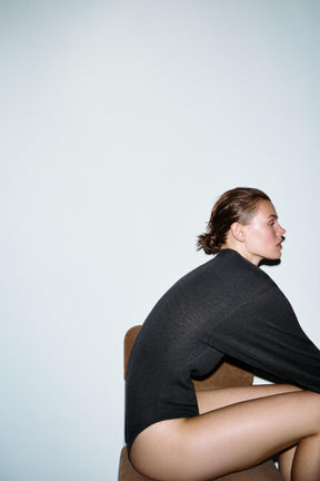 KNIT BODYSUIT WITH PADS