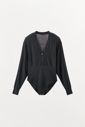 KNIT BODYSUIT WITH PADS
