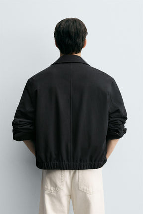 TEXTURED TWILL JACKET - Image 3