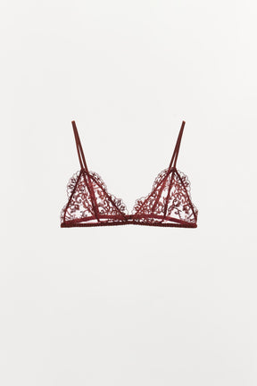 EMBROIDERED LACE BRALETTE
