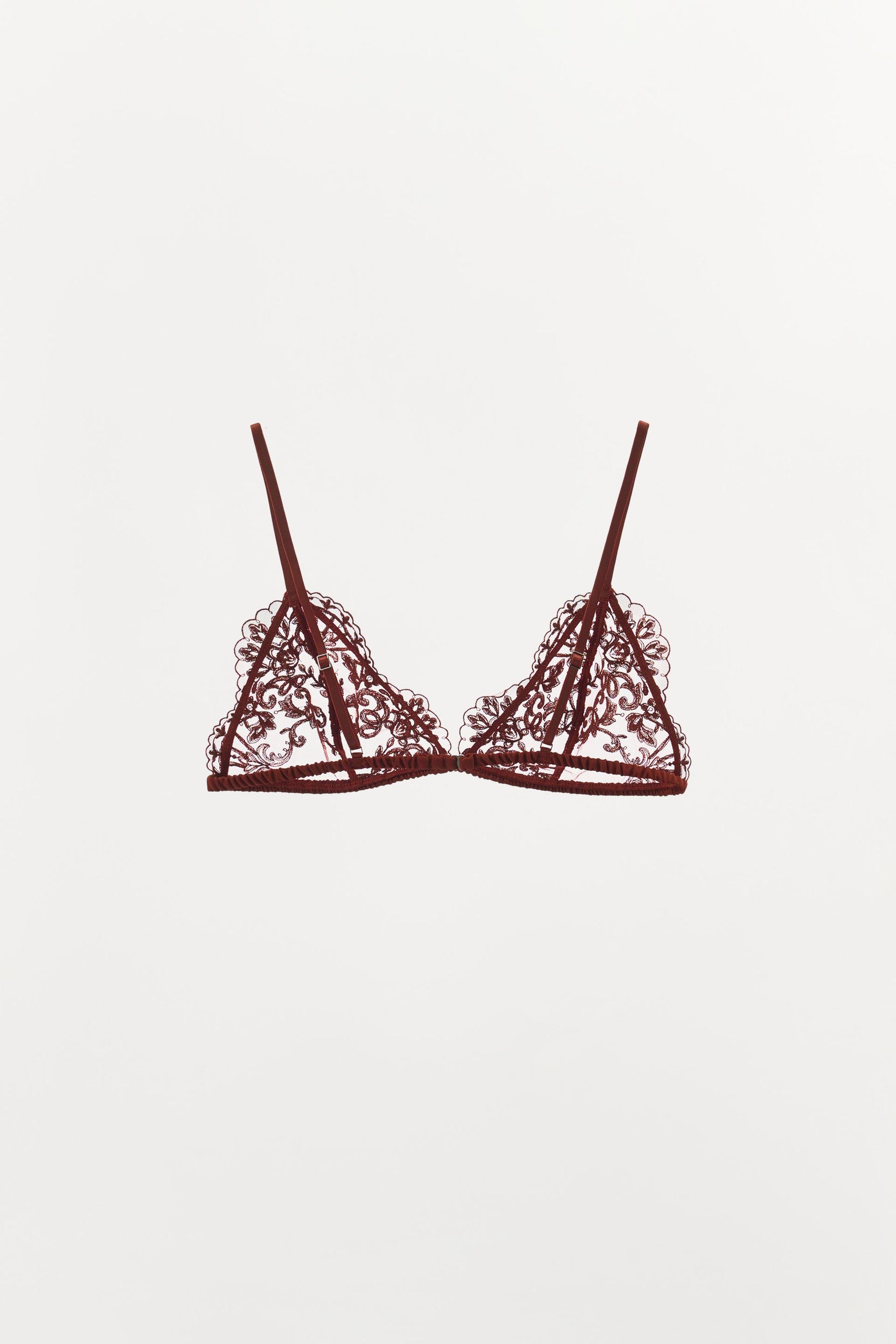 EMBROIDERED LACE BRALETTE