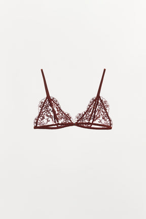 EMBROIDERED LACE BRALETTE