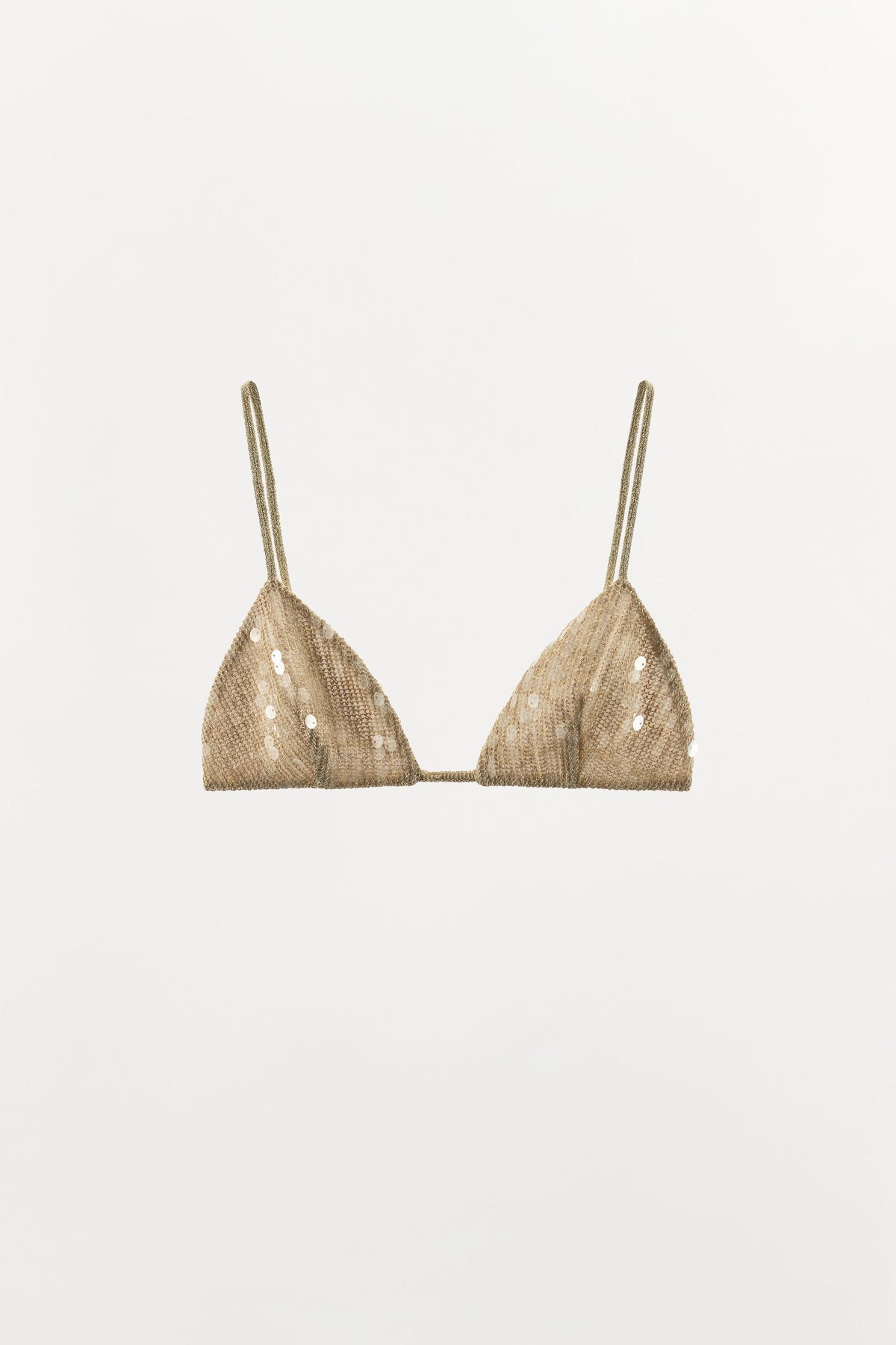 METALLIC TRIANGLE BRALETTE