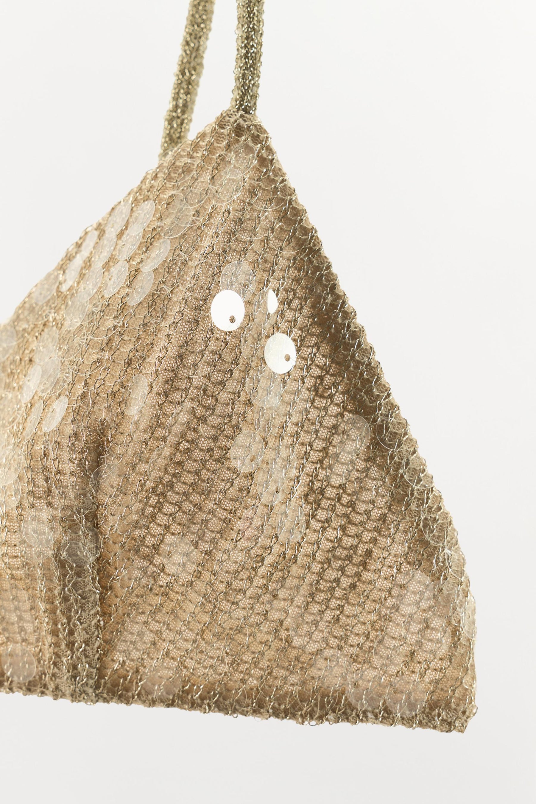 METALLIC TRIANGLE BRALETTE