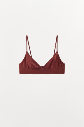 SILK TRIANGLE BRALETTE