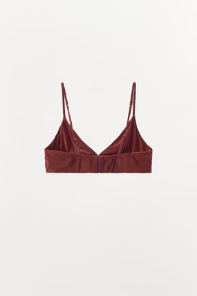 SILK TRIANGLE BRALETTE