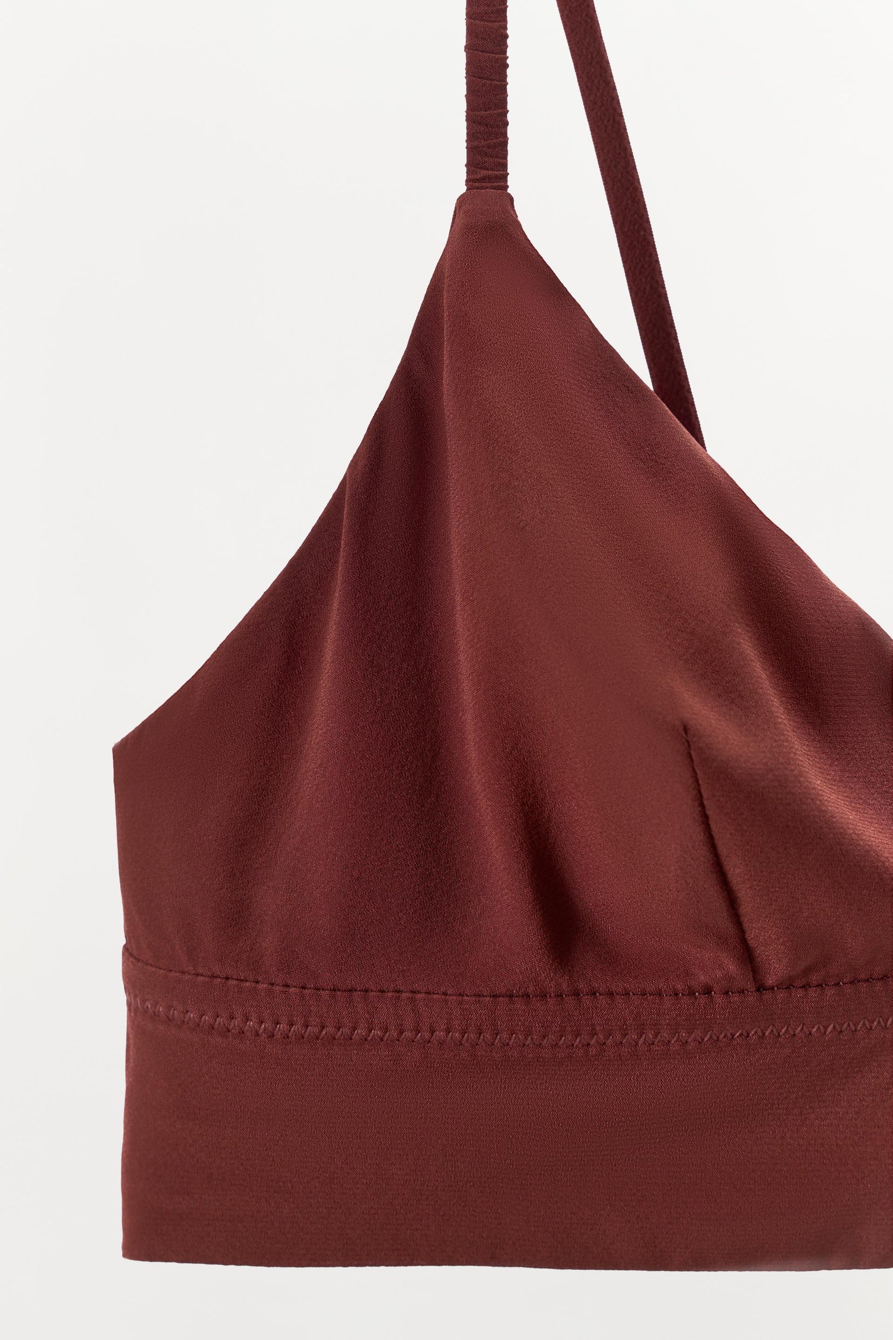 SILK TRIANGLE BRALETTE