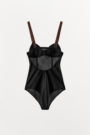 CONTRAST SEAM BODYSUIT