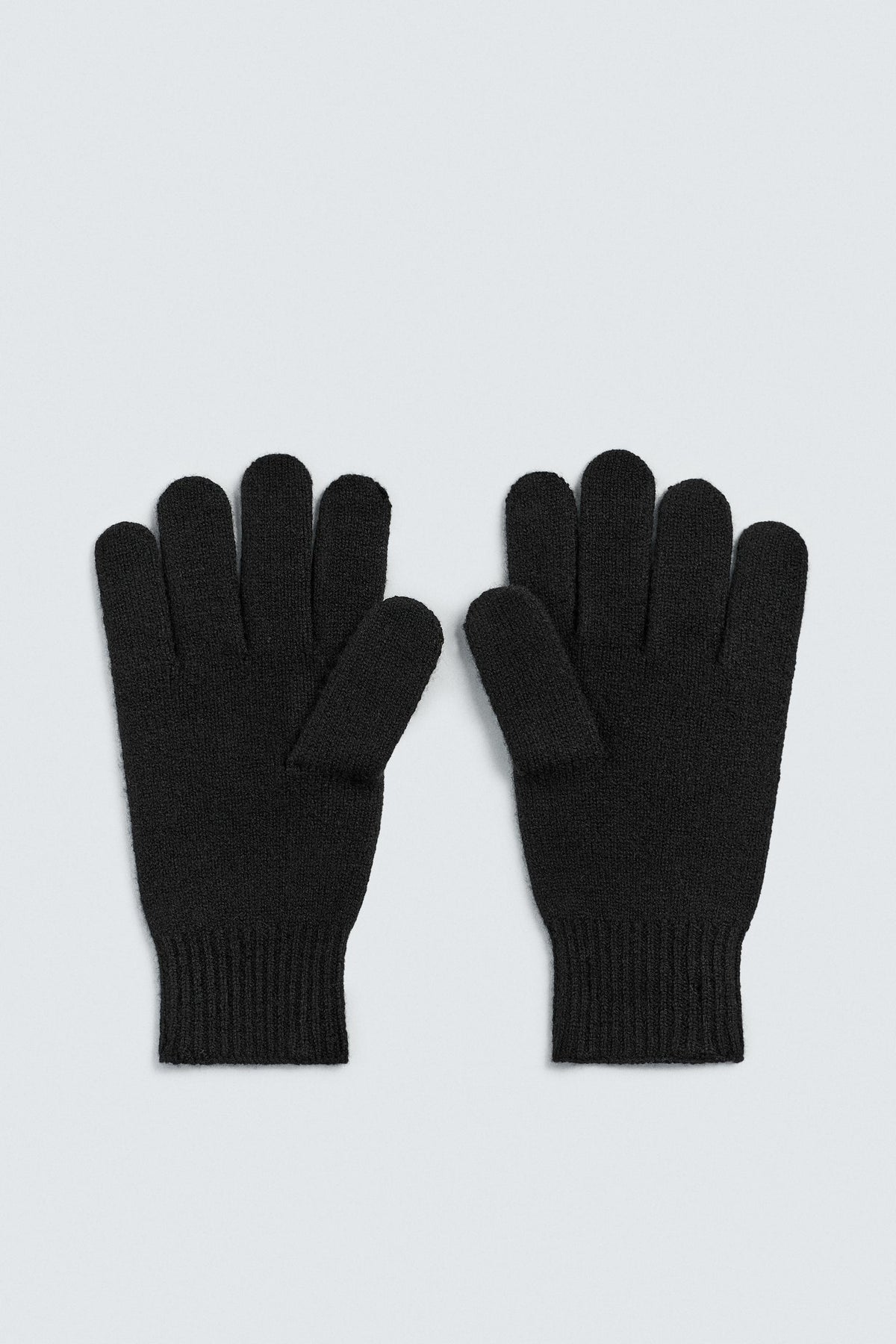 KNIT WOOL BLEND GLOVES - Image 2