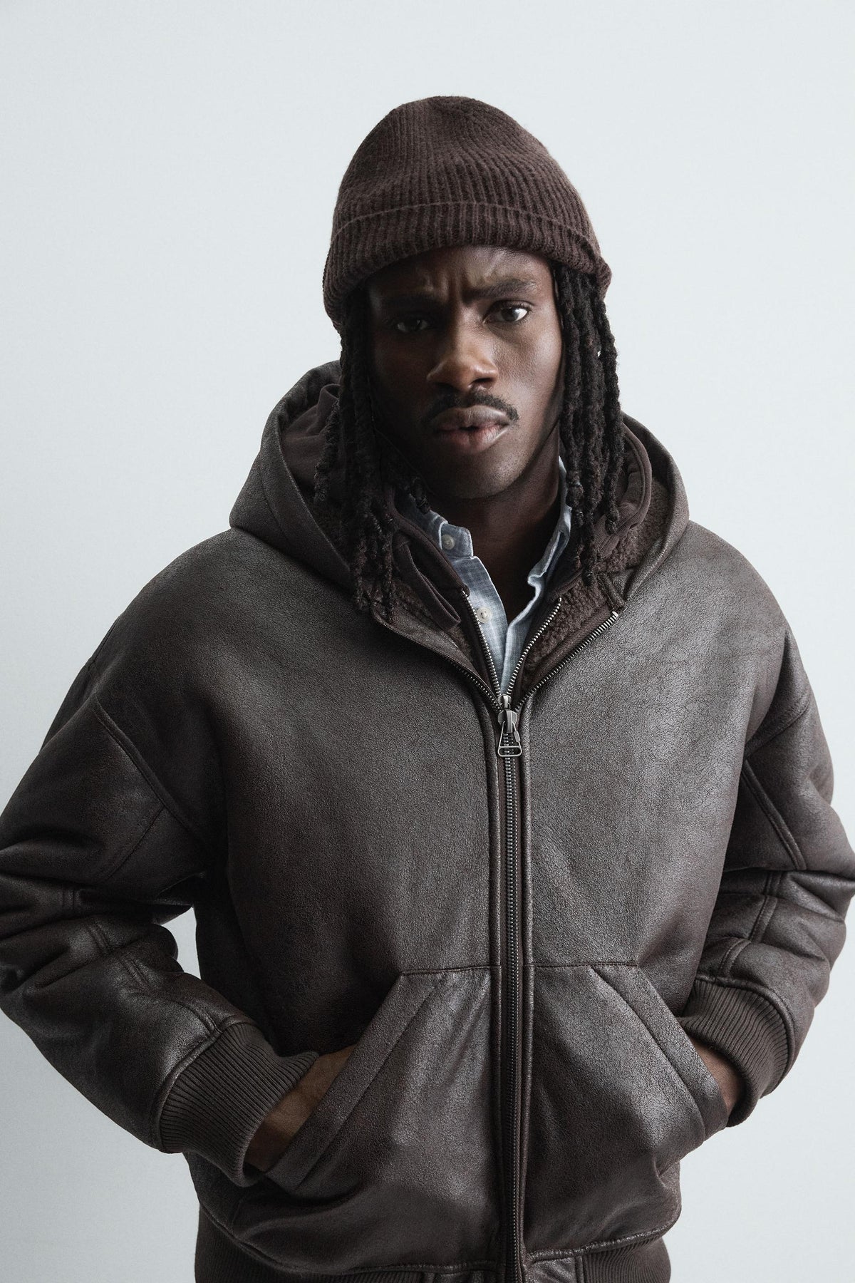 RIBBED WOOL BEANIE - Image 1