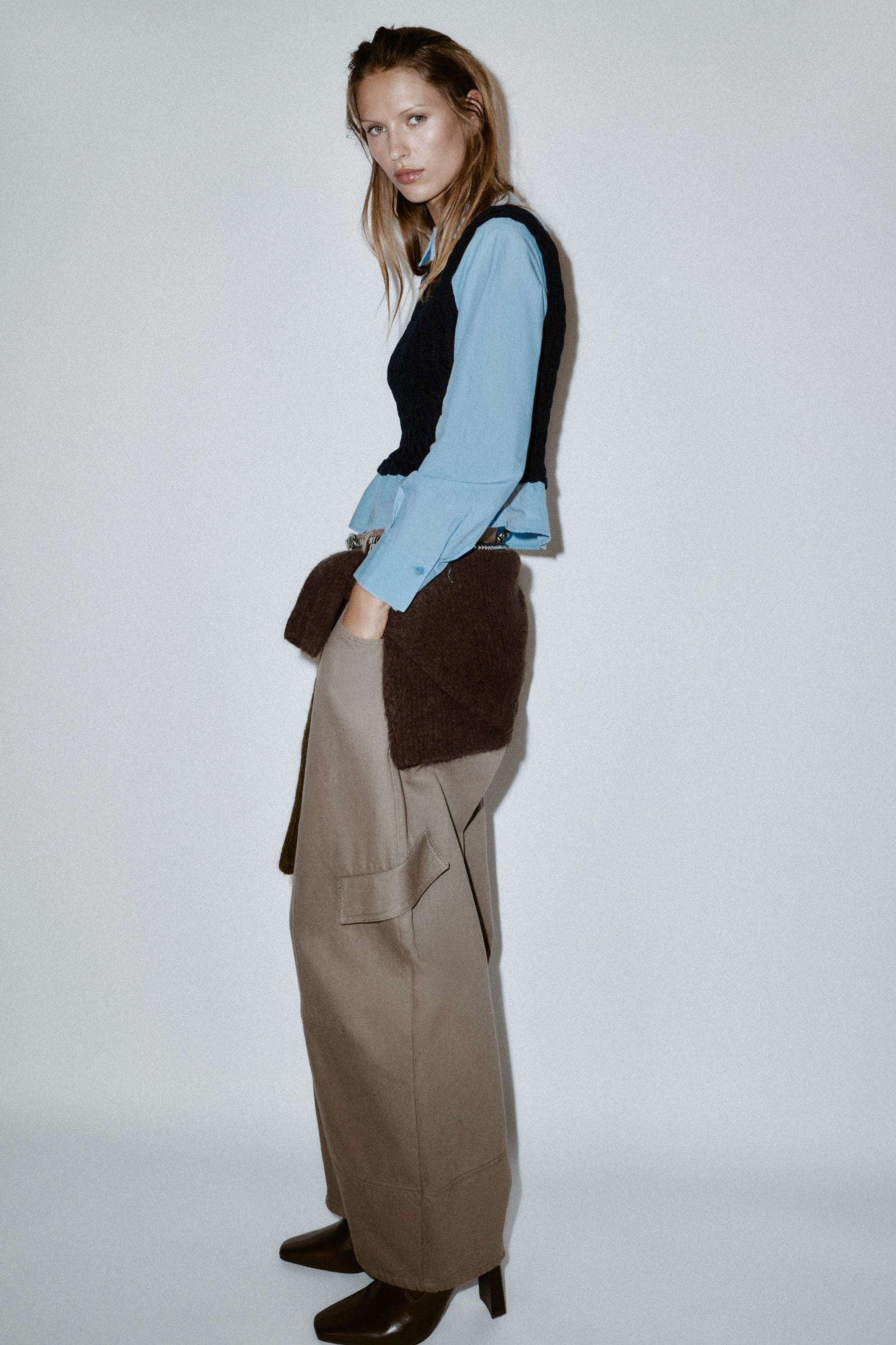 CONTRAST POPLIN SHIRT