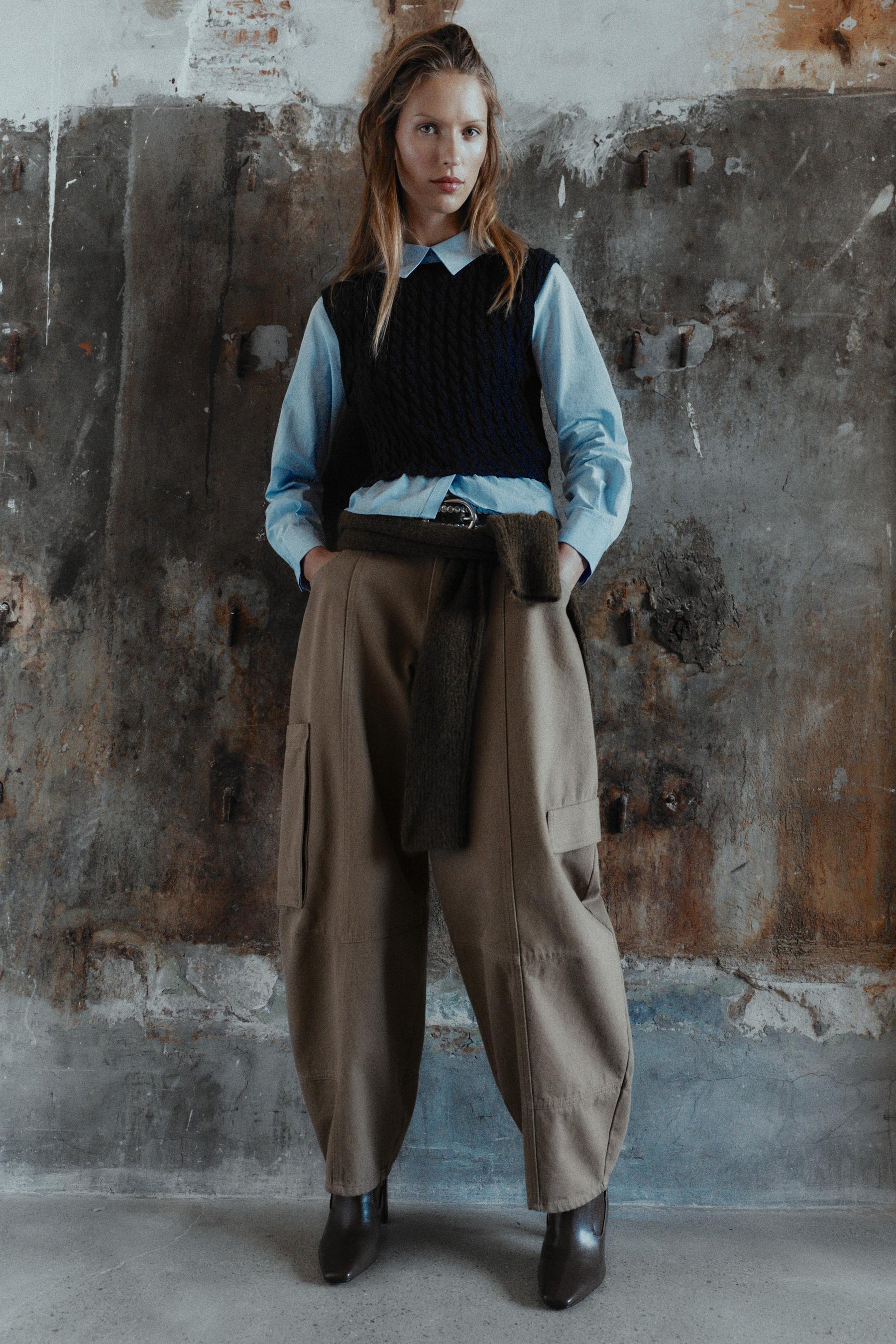 CONTRAST POPLIN SHIRT