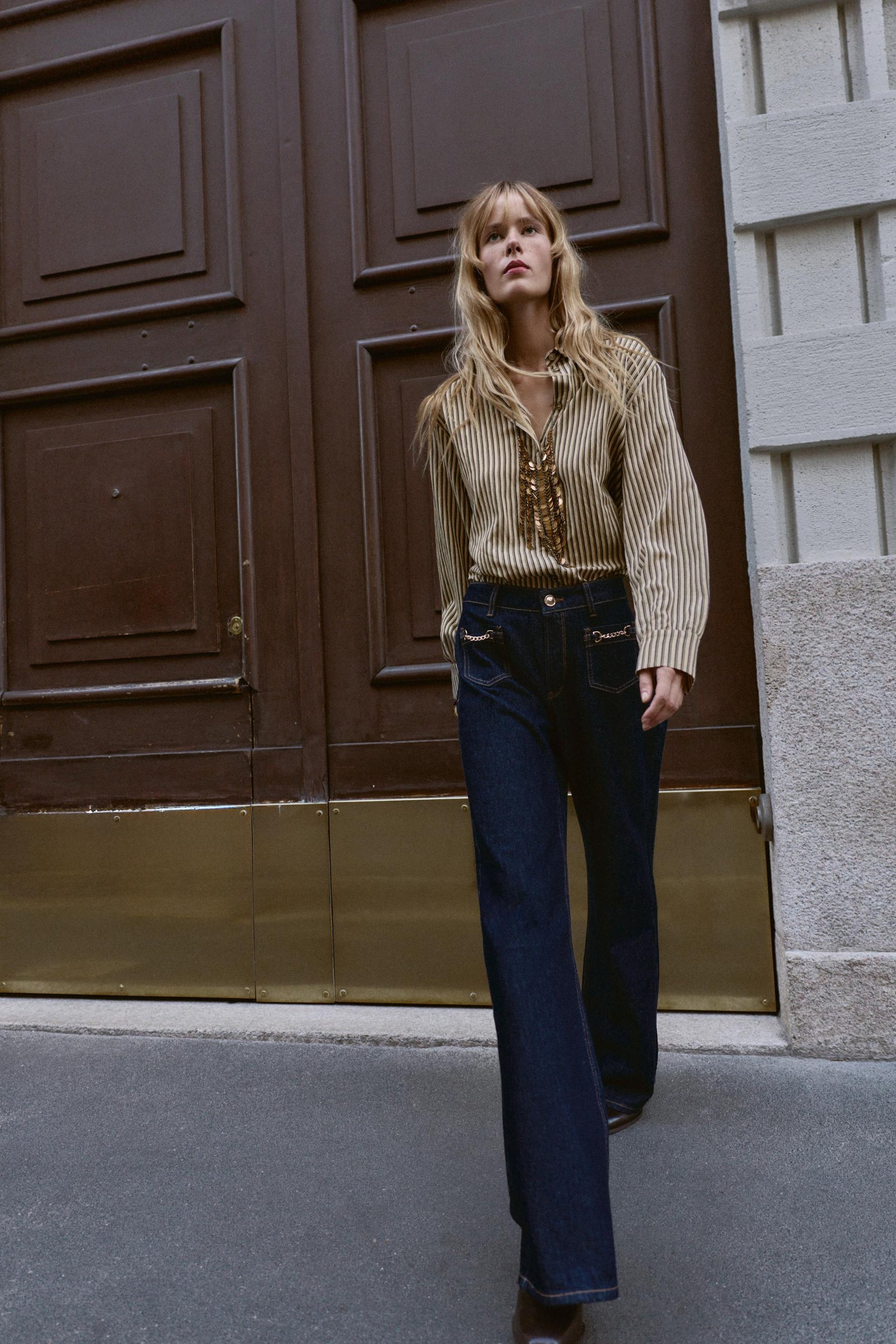 Striped cotton shirt