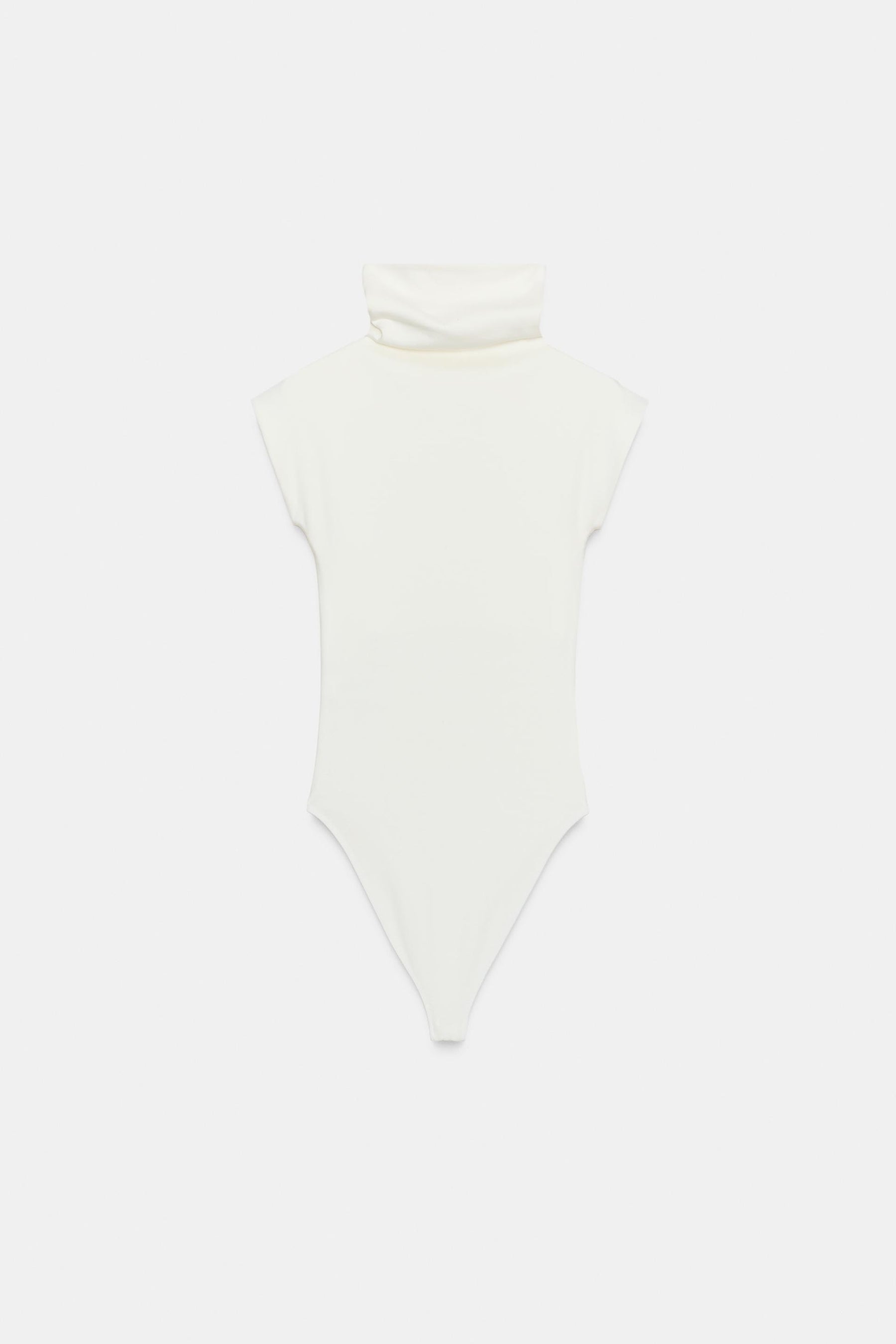 COTTON HIGH-NECK BODYSUIT