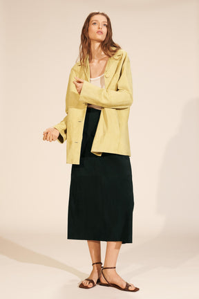 Suede Leather Pocket Shirt