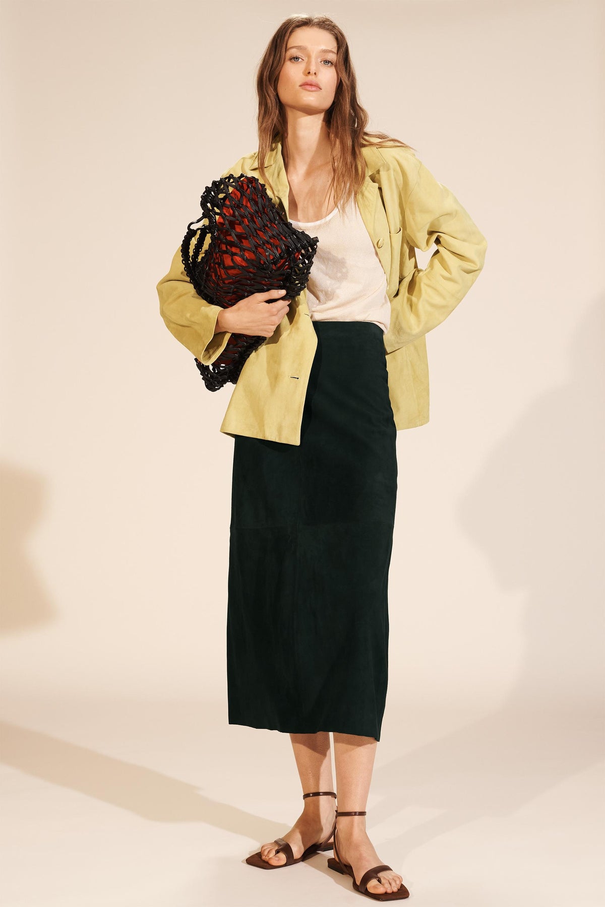 Suede Leather Pocket Shirt