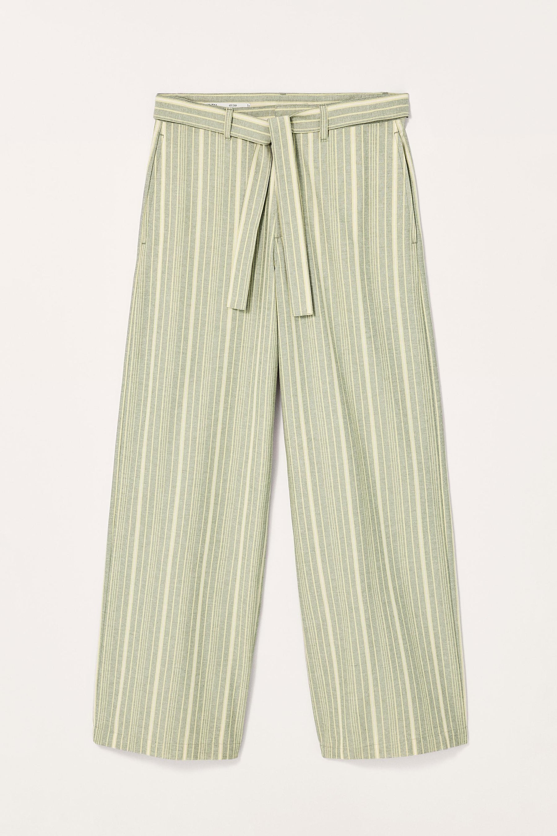 LIMITED EDITION STRIPED WIDE-LEG TROUSERS - Image 4