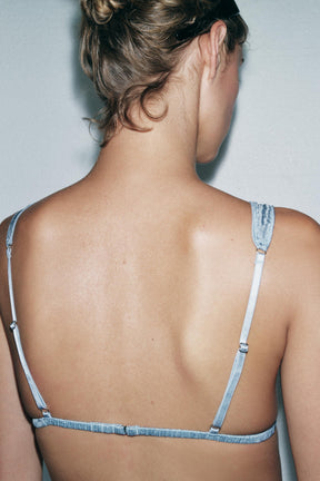 SILK RUCHED BRALETTE