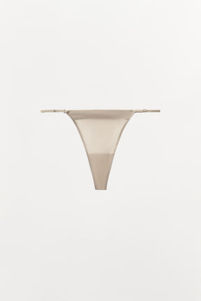 SILK MIX THONG