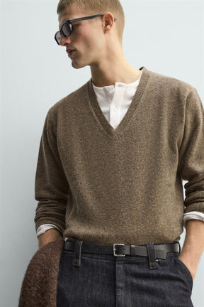Wool Buttoned Pullover