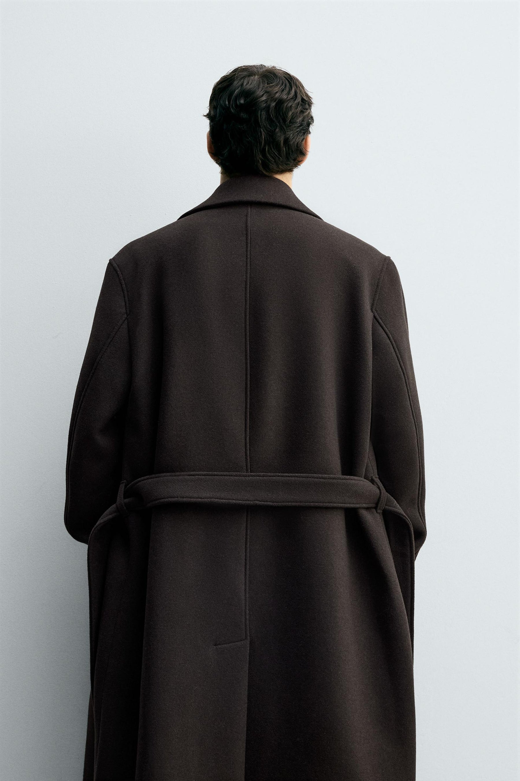 DOUBLE-BREASTED WOOL BLEND COAT WITH BELT - Image 3