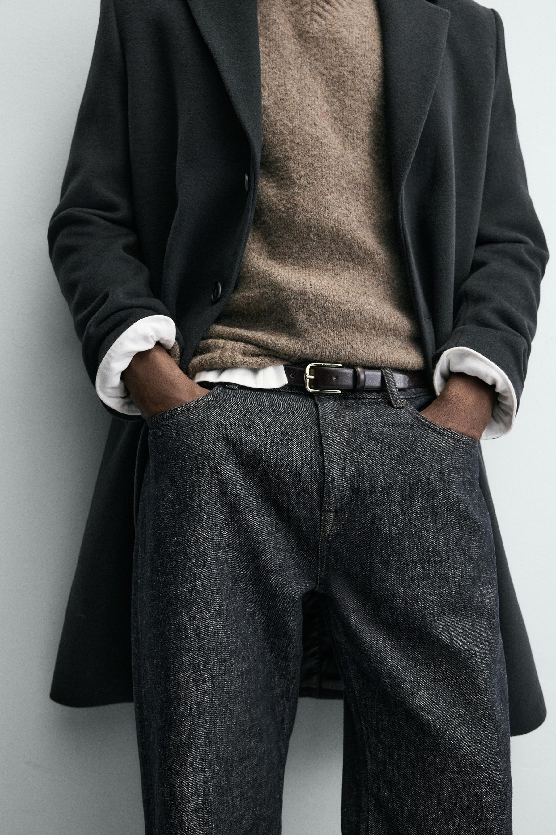 REGULAR FIT WOOL COAT - Image 6