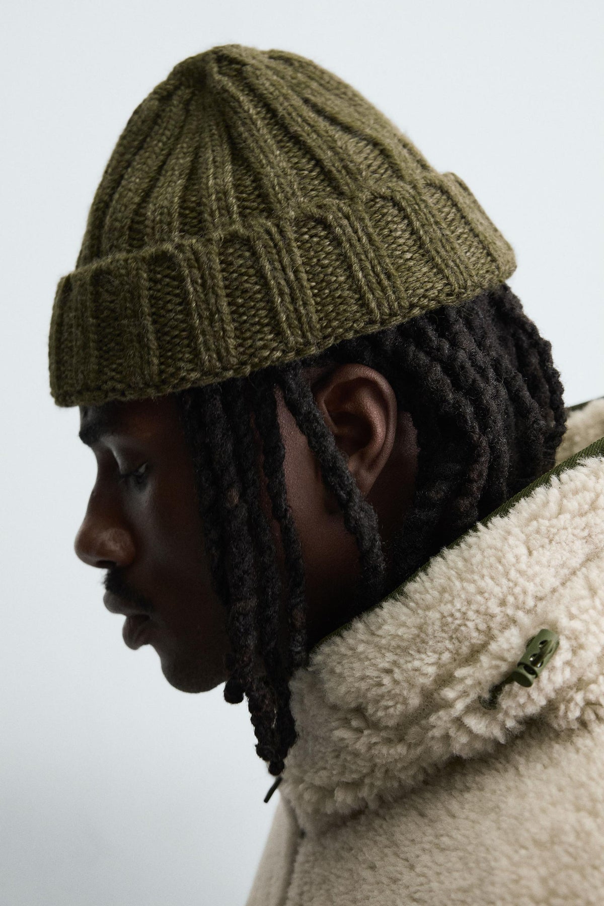 RIBBED KNIT BEANIE - Image 2