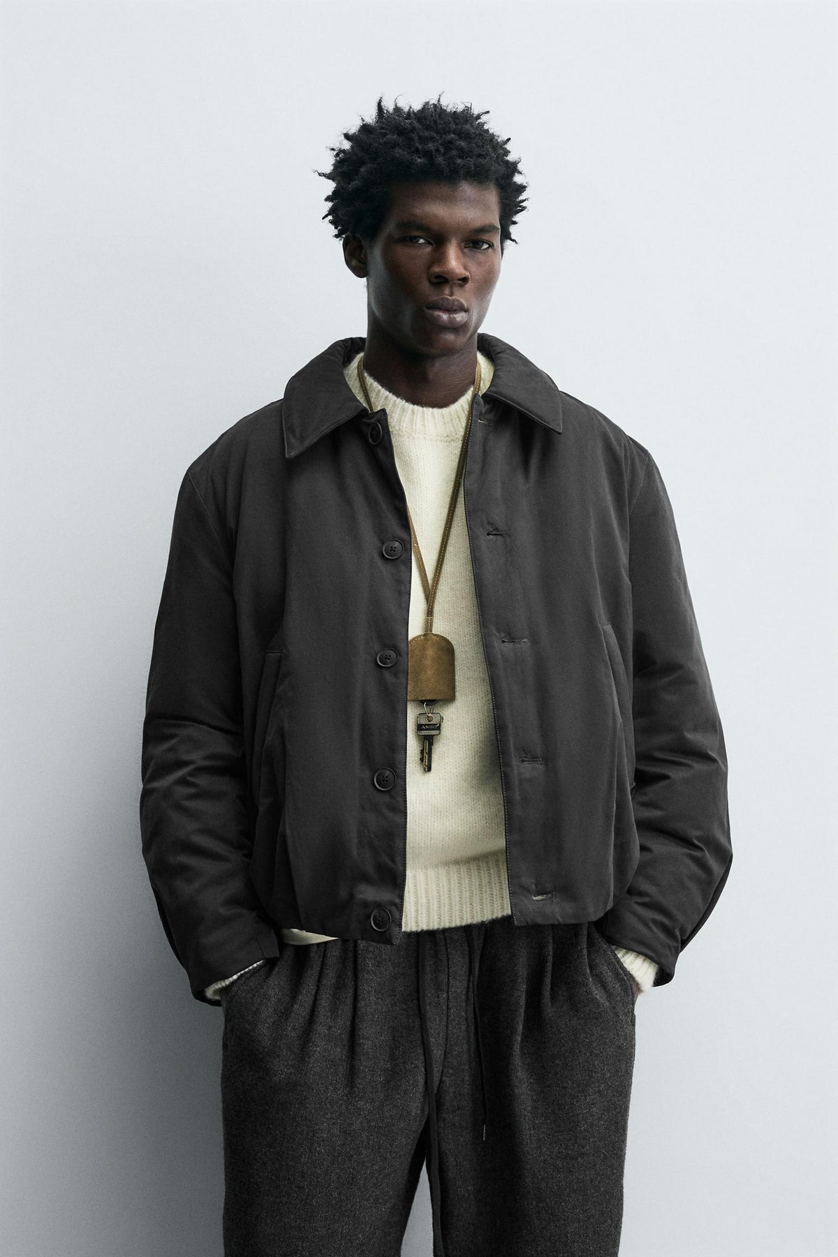 CROPPED FIT PADDED JACKET - Image 2