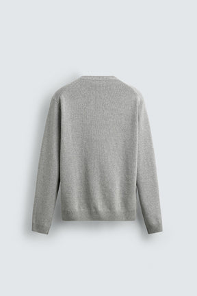 TEXTURED COTTON JUMPER - Image 7